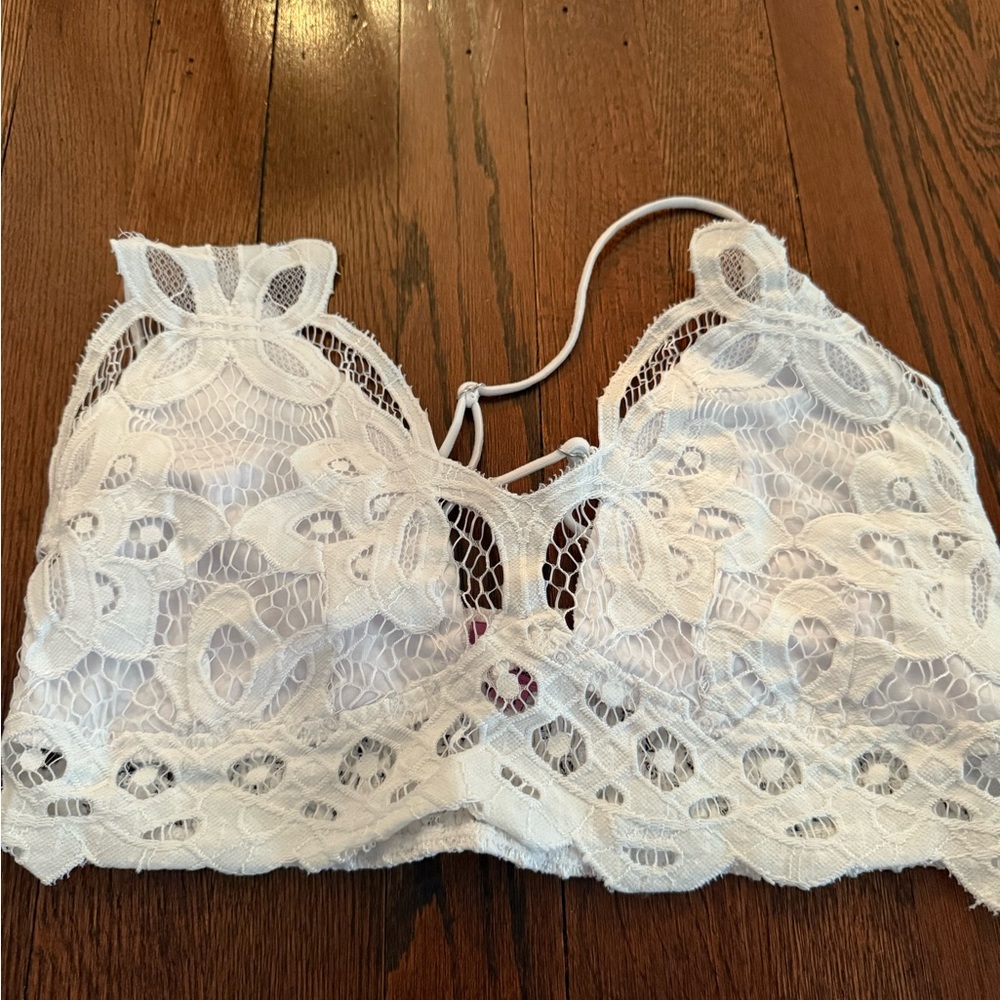 Miami White Lace Bralette